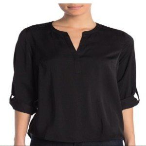 DR2 by Daniel Rainn Women's Black Blouse.